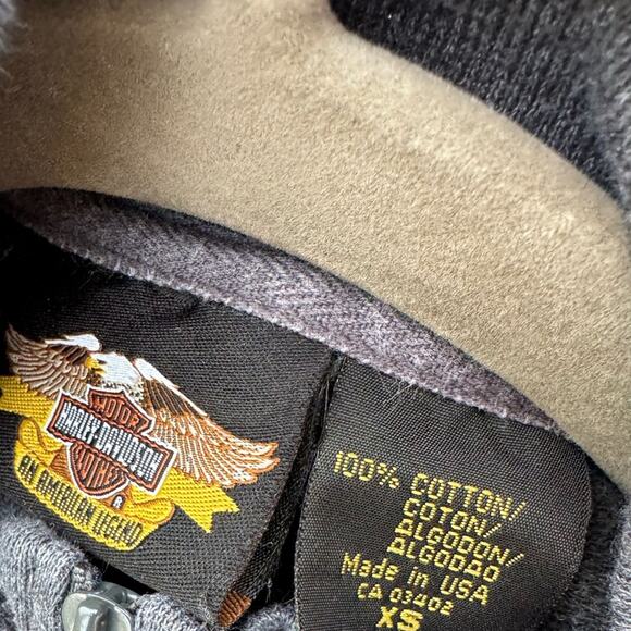124. HARLEY DAVIDSON | 1/4 Zippered Pullover Authentic Harley Tag Size:XS - Picture 5 of 7